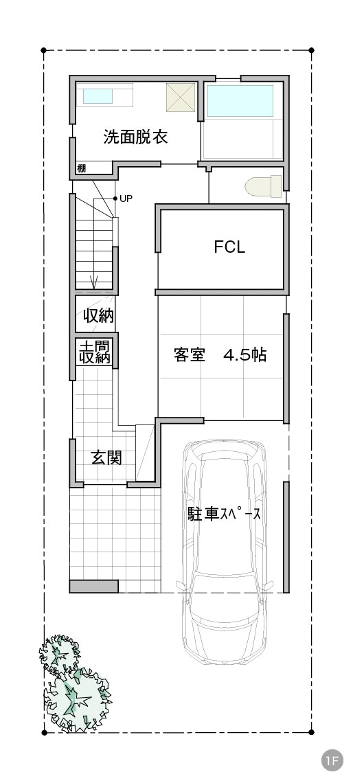 新金岡2号地1F 間取り図