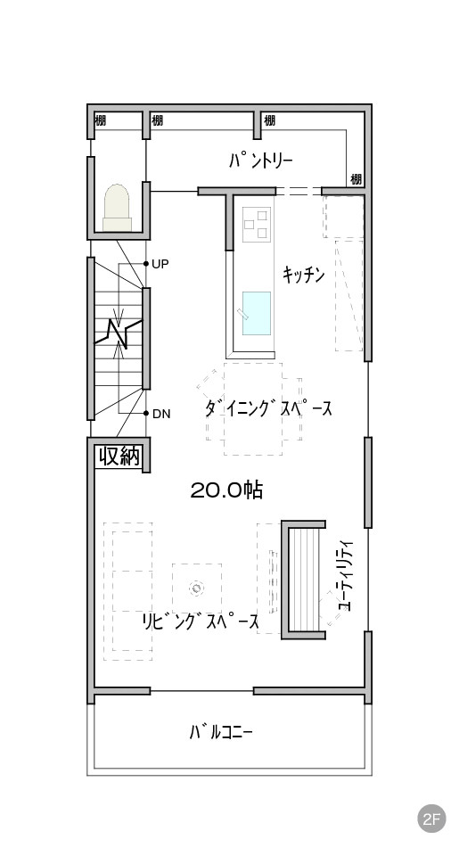 新金岡2号地2F 間取り図