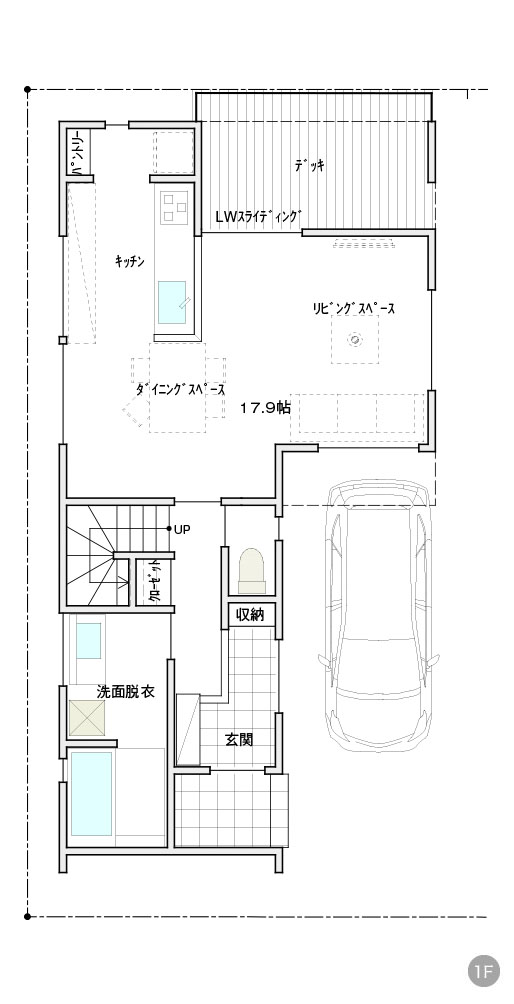 大泉緑地1号地1F 間取り図